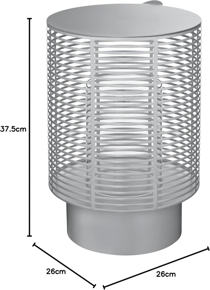 blomus Outdoor Laterne -Olea- Kerzenhalter Windlicht aus Edelstahl (Silver) (66664) M Silver, M Silv