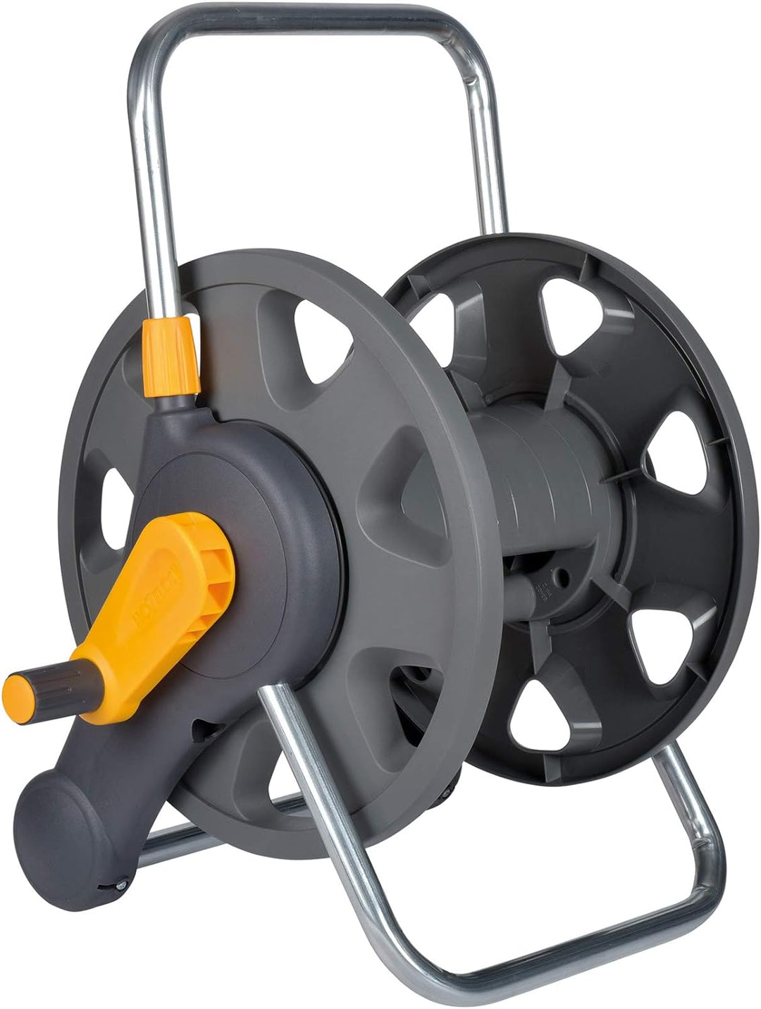 HOZELOCK - 2-in-1 Schlauchtrommel ohne Schlauch 60 M: Freistehend oder an der Wand montiert, leicht