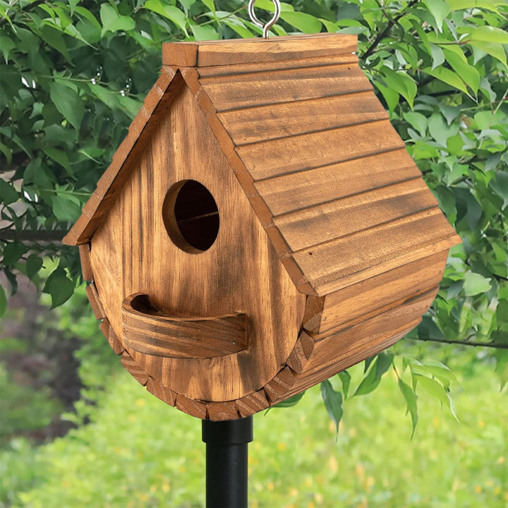 Nistkasten für Wildvögel,Aufhängen Kiefernholz Vogelhaus für Gartenvögel,Wetterfest und Langlebig Ni