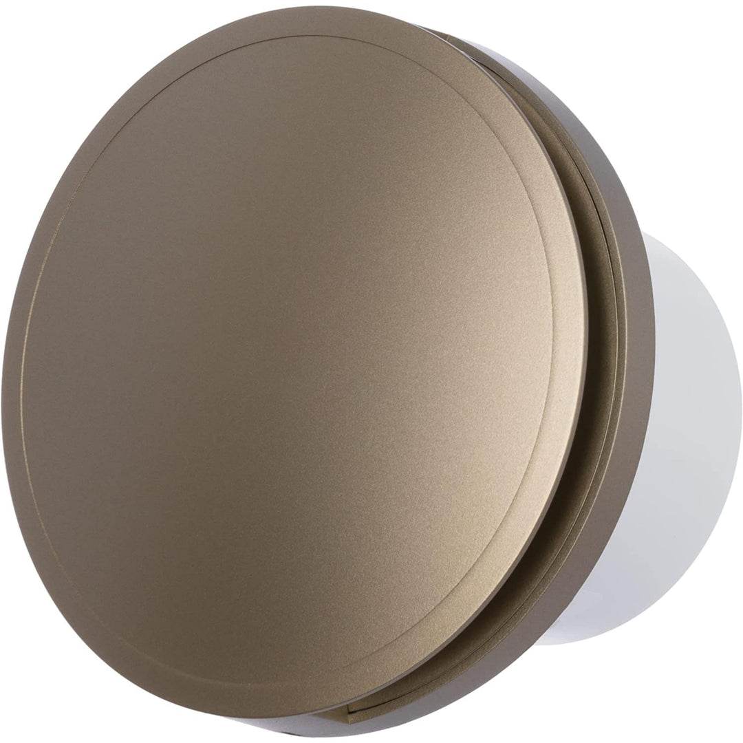 Ø 100mm Gold Badlüfter - Ventilator mit Kugellager - Lüfter für Effiziente Belüftung im Bad Kuche WC