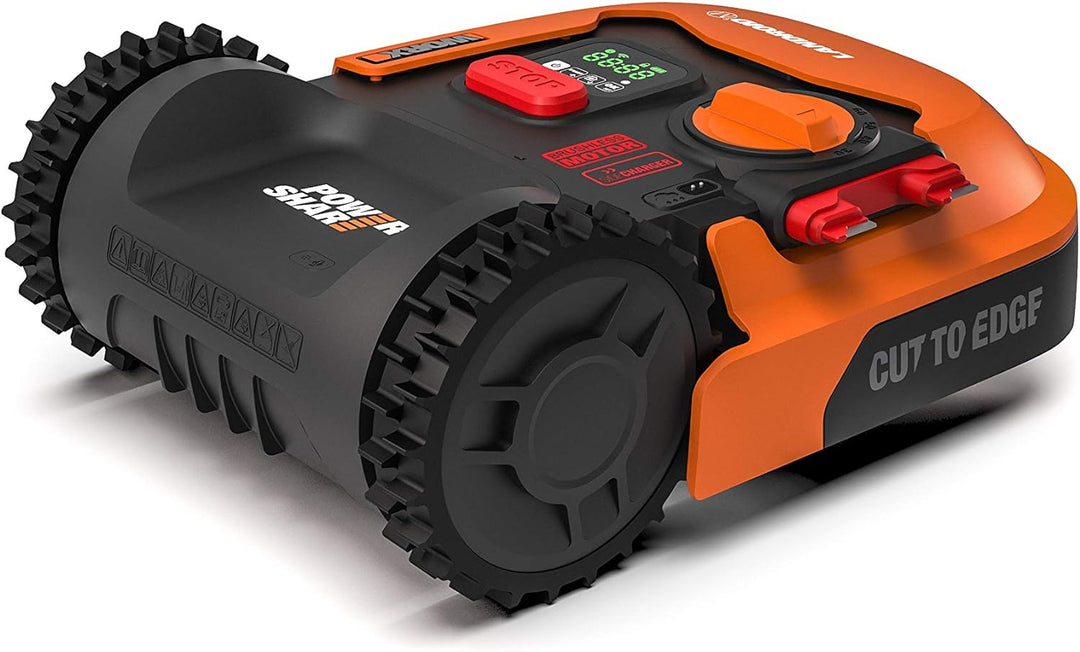 WORX Landroid M WR141E Mähroboter / Akkurasenmäher für kleine Gärten bis 500 qm & Heringe zur Befest