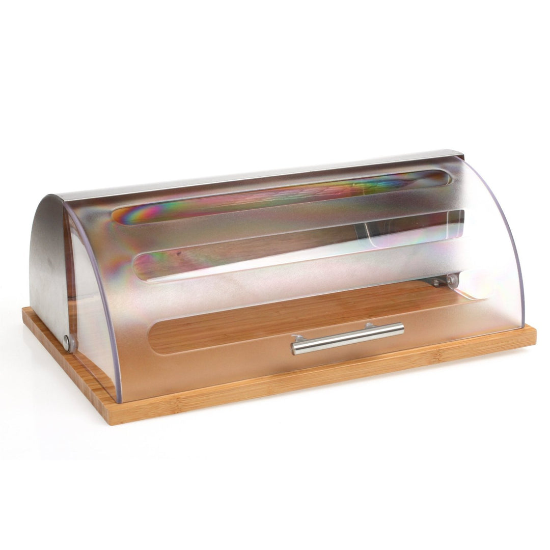 SG Secret de Gourmet 5Five Brotkasten – Aus hochwertigem Bambus und Edelstahl – Brotkorb – Praktisch