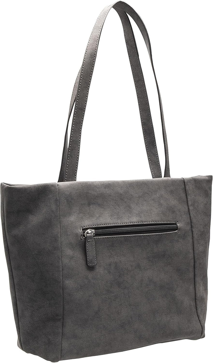 Gerry Weber be different Shopper, grosse Damen Tasche für die Stadt, geräumiger Shopper in Grau