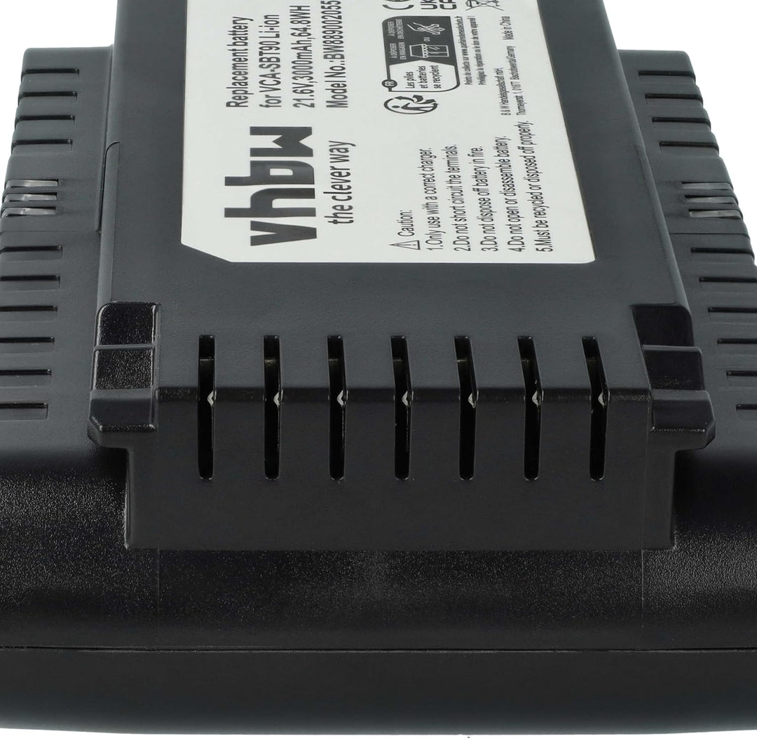 vhbw Akku kompatibel mit Samsung VS20T7536T5/EN, VS20T7538T5/SH, VS20T7562R5/EG Staubsauger Schwarz