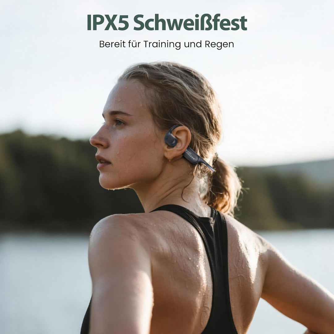 HIFI WALKER Open-Ear Kopfhörer mit MP3 32GB, Bluetooth 5.4 Sport Kopfhörer mit Luftleitung, Leicht K