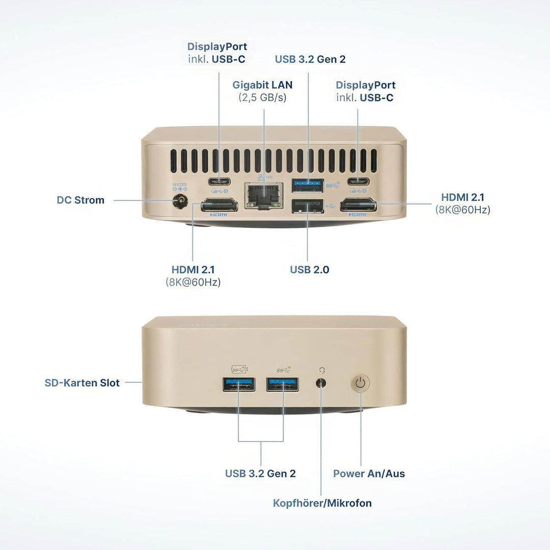 FutureNUC Lux Intel® Core-i5 13. Gen. • NUC 13 Lux PC • 10 Kerne, bis zu 4,6GHz • 16GB RAM, 512GB SS