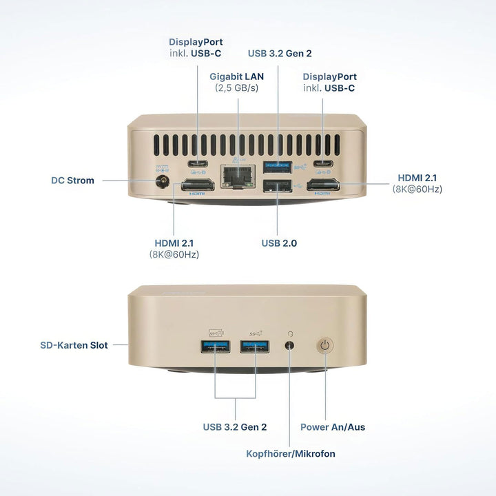 FutureNUC Lux Intel® Core-i5 13. Gen. • NUC 13 Lux PC • 10 Kerne, bis zu 4,6GHz • 16GB RAM, 512GB SS