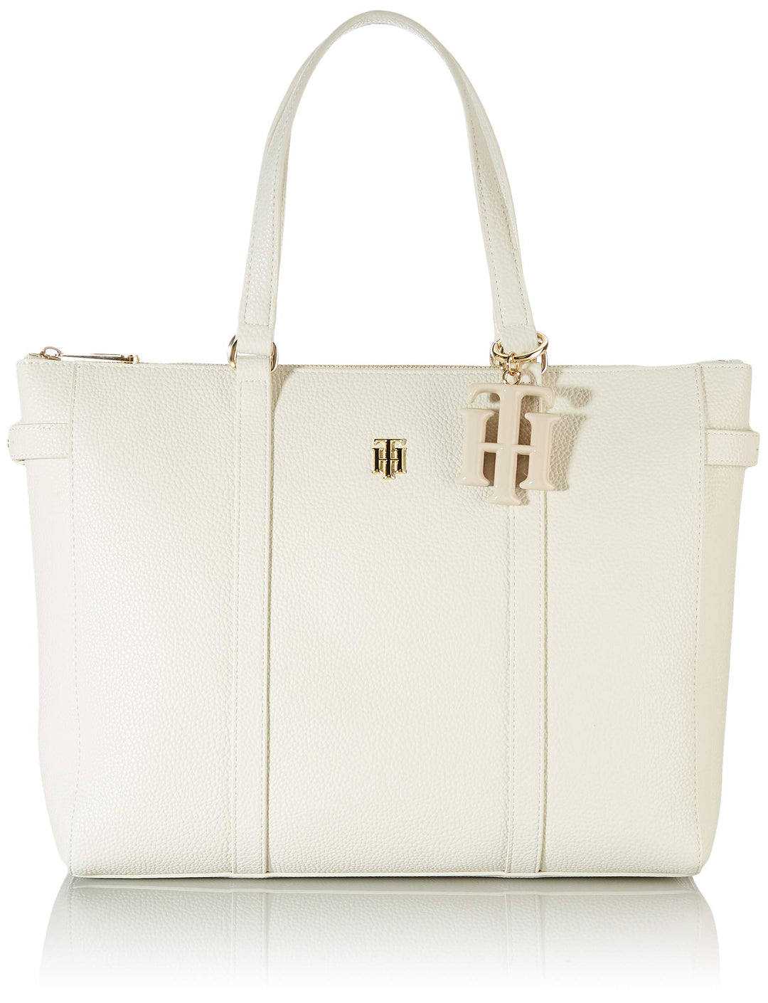 Tommy Hilfiger Damen Th Soft Tragetasche Weisse Taube, Weisse Taube