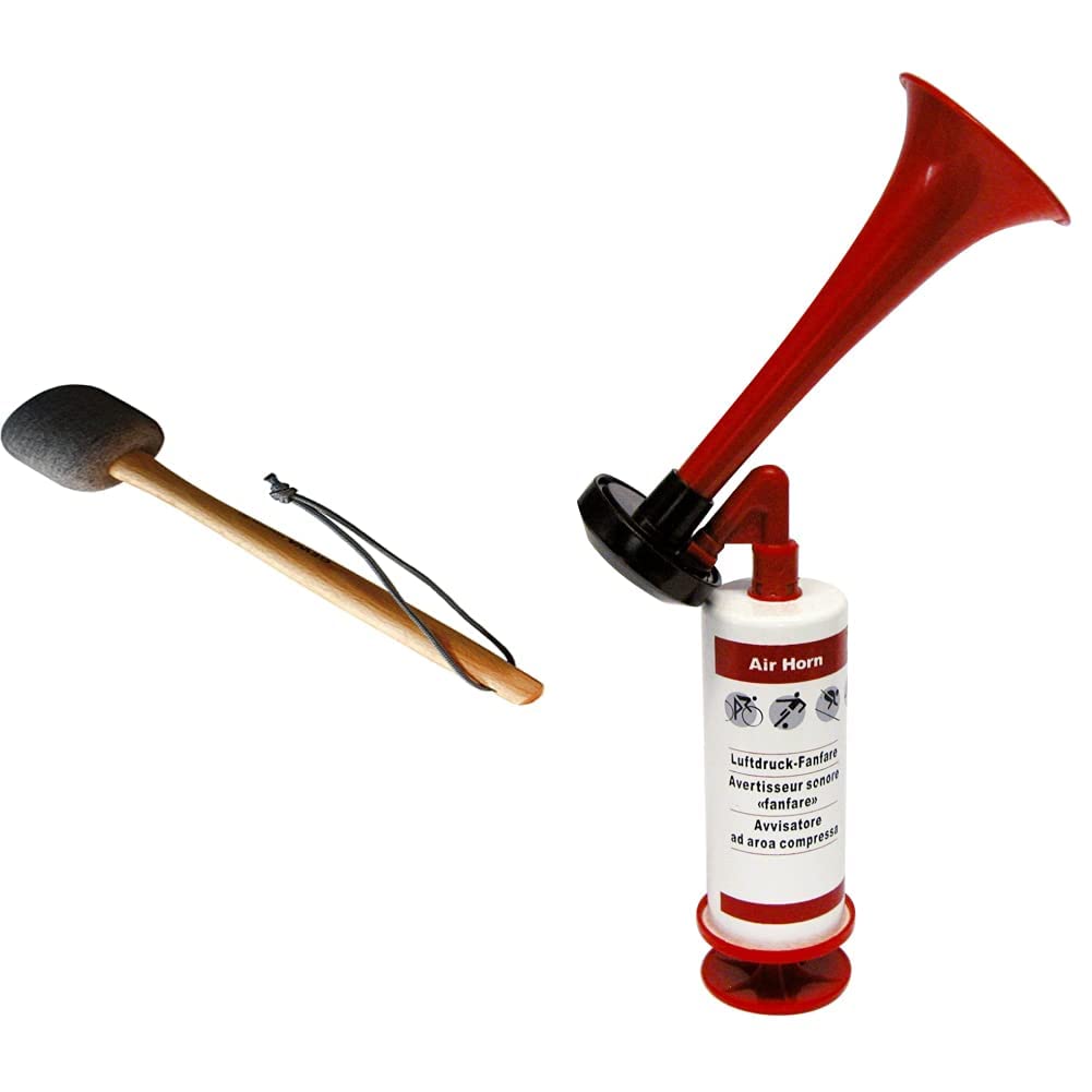 Gewa 822080 Schlägel Grosse Trommel Marching & Unitec 76329 Luftdruck-Fanfare Bundle mit Luftdruck-F
