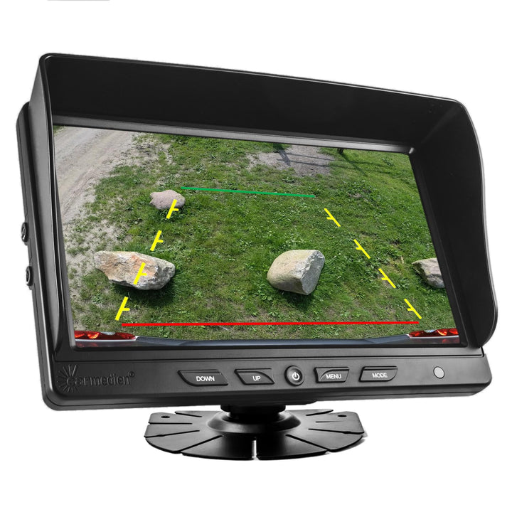 Carmedien cm-NMR9 9" TFT Monitor für Rückfahrkamera 12V 24V Auto-Display 9 Zoll Bildschirm LED Stand