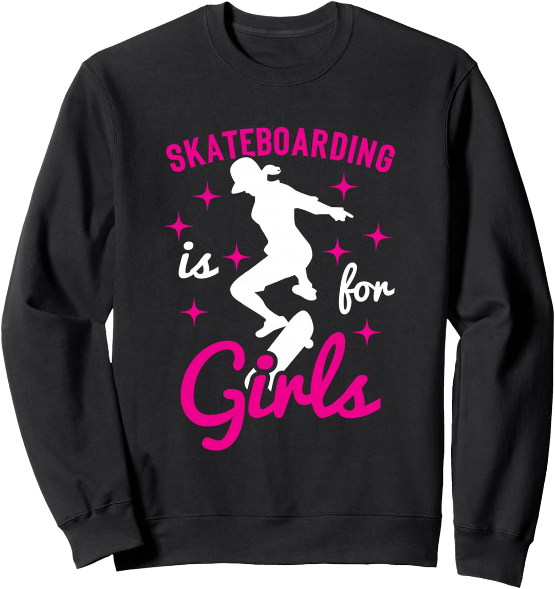 Geschenk Mädchen Skateboard Sweatshirt