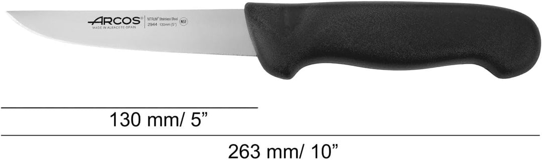 Arcos Ausbeinmesser mit Nitrum Edelstahlklinge 130 mm - Professionelles Messer zum Schneiden von Kno