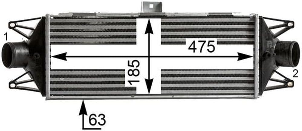 MAHLE CI 438 000S Ladeluftkühler BEHR