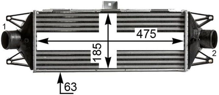 MAHLE CI 438 000S Ladeluftkühler BEHR