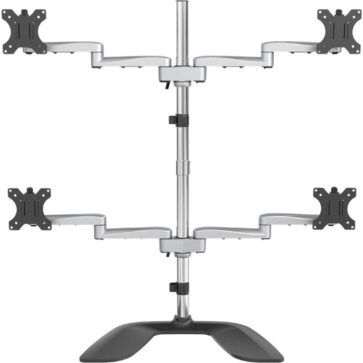 StarTech.com Monitorhalterung für vier Bildschirme (für bis zu 32" VESA-Monitore, beweglich, Stahl &