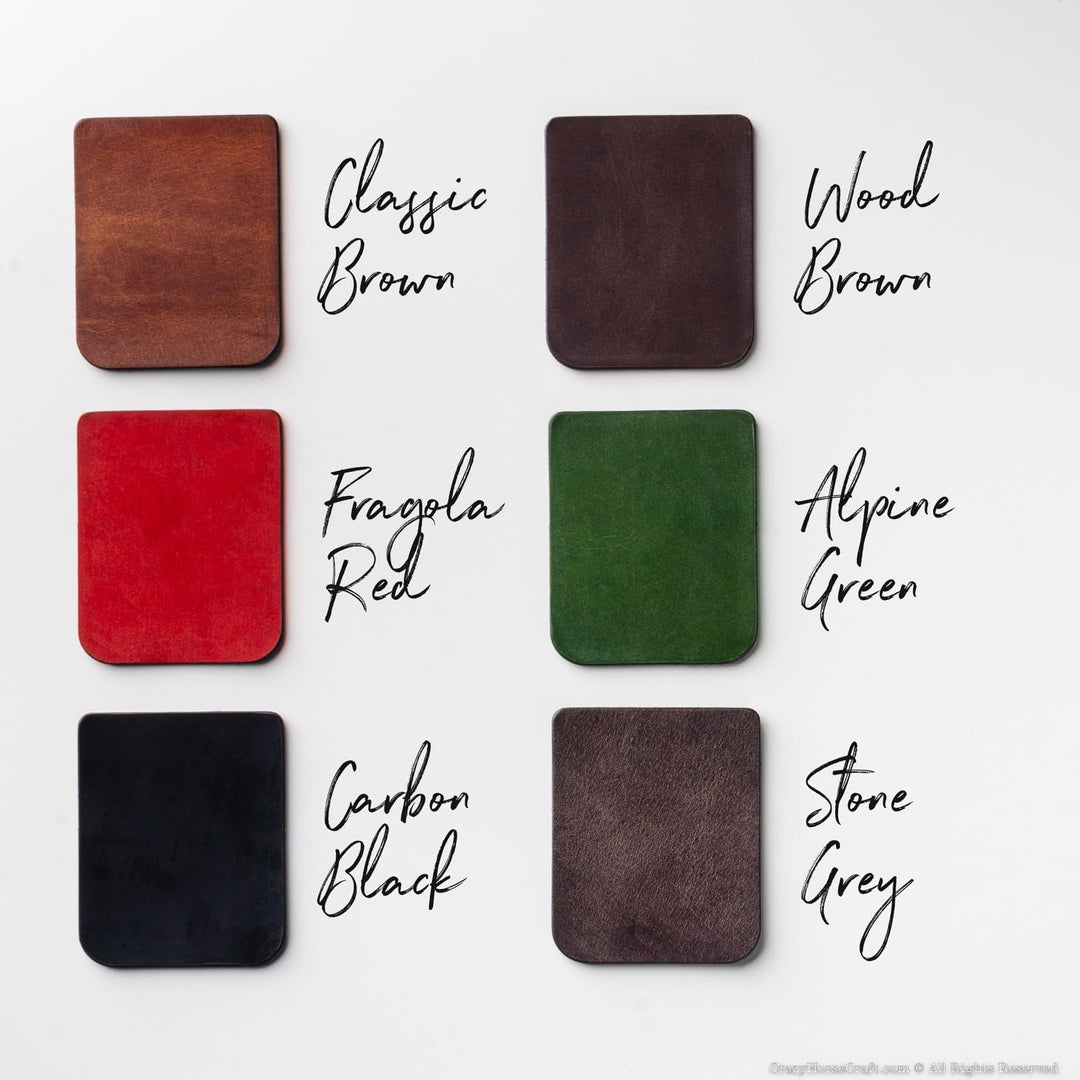 Crazy Horse Craft, AirTag Reisepass Geldbörse - Italienisches Leder, Classic Brown, Reisekartenhalte