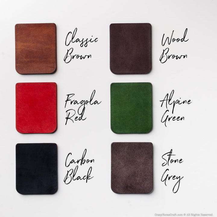 Crazy Horse Craft, AirTag Reisepass Geldbörse - Italienisches Leder, Classic Brown, Reisekartenhalte