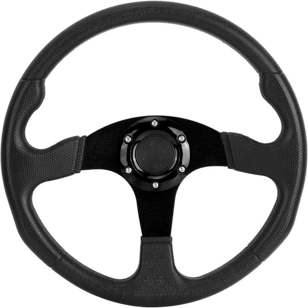 Lenkrad, Aluminiumlegierung und Lederrad, 350 mm/14 Zoll Rennwagen-Sportlenkrad, tiefe Schale mit bu