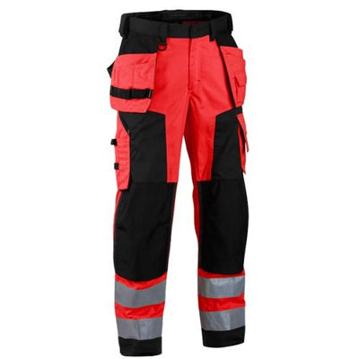 Blakläder High-Vis-Bundhose "Winter Softshell" Klasse 2, 1 Stück, C46, rot / schwarz, 156725175599C4