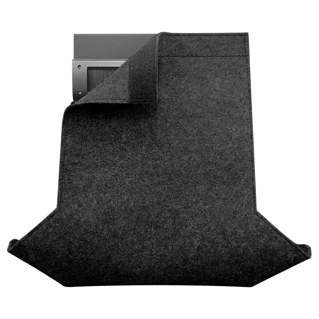 COHOSO® Briefkasten Schwarz mit Zeitungsfach - Klebender Wandbriefkasten ohne Schraube, Postkasten S