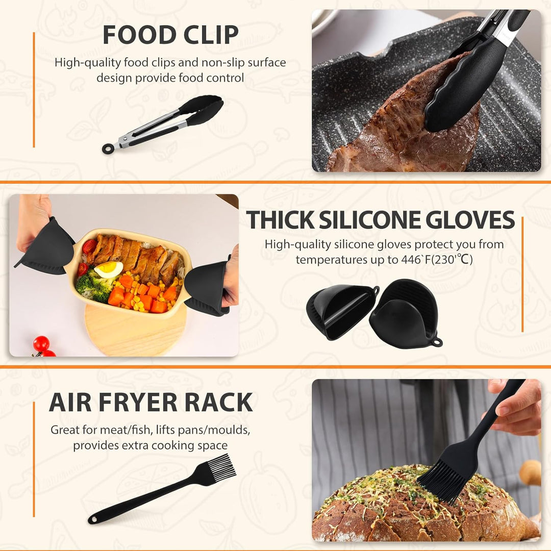 Heissluftfritteuse Zubehör für COSORI Heissluftfritteuse 8,5L/Dual Blaze TwinFry 10L, Airfryer Zubeh