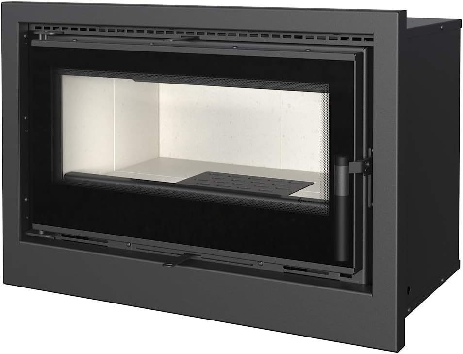 KRATKI Kaminofeneinsatz Arke, geschlossene Kassette | Gewicht 110 kg, Masse in cm: H52 x B76 x T47 |