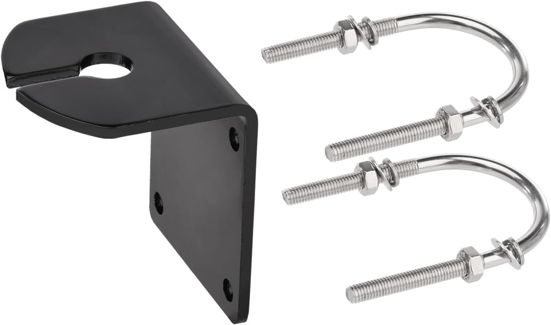 Bingfu Aluminium-L-Halterung mit U-Bolzen zur Mastmontage, 16-mm-Loch, strapazierfähige, wasserdicht