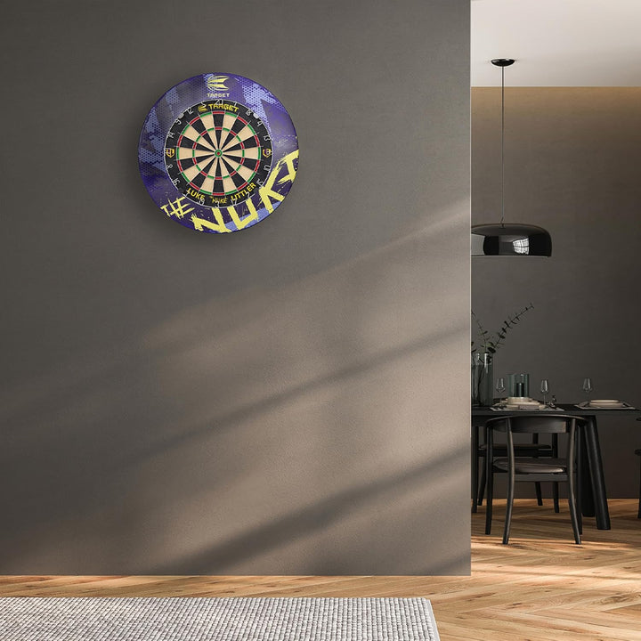 Target Darts Luke Littler Dartboard Surround | The Nuke Dart Board Schutzring, kompatibel mit Allen