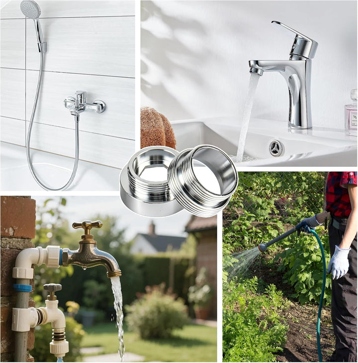 16 Stück Wasserhahn Adapter Set 1/2 Bis 28mm Innengewinde und Aussengewinde Wasserhahn Adapter mit D
