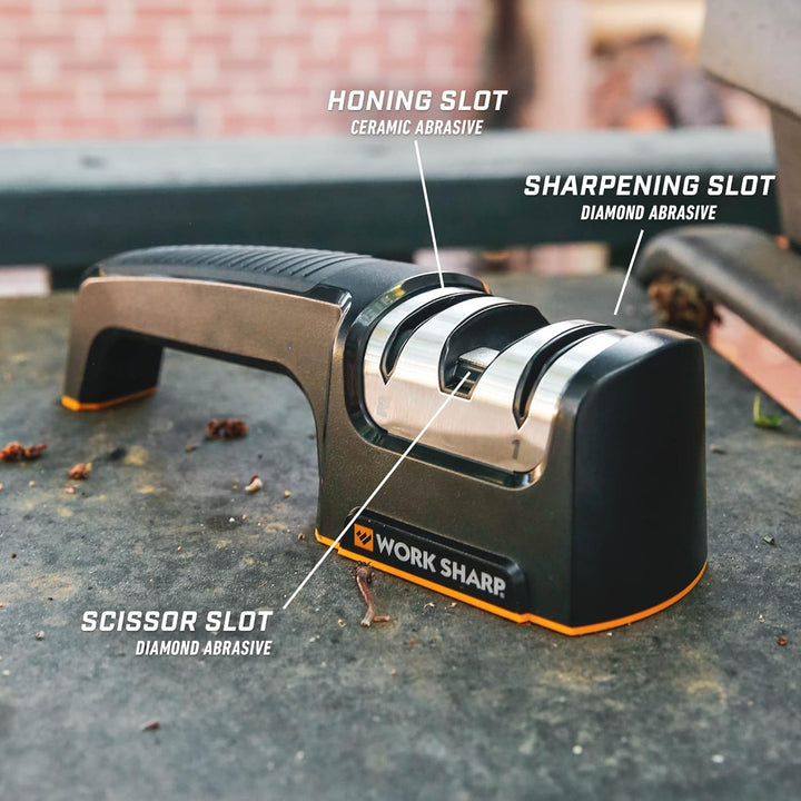 Work Sharp Schärfgerät Pull Through Kitchen Sharpener - schärft Kochmesser schnell, einfach und äuss