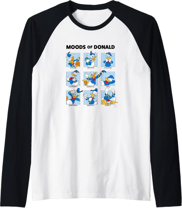 Disney Micky und seine Freunde Donald Duck Moods Box Up Raglan