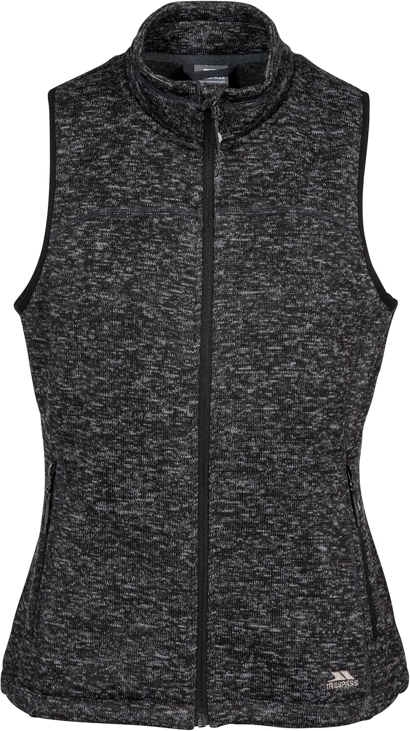 Trespass Damen Mildred Warme Fleecewest (1er Pack) XXL black marl, XXL black marl