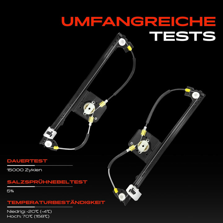 Frankberg 2x Fensterheber Elektrisch ohne Motor Vorne Links Rechts Kompatibel mit Grand Scénic II JM