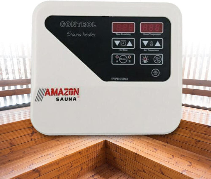 HuKaiL 3-9 KW Saunasteuerung Saunasteuergerät mit Temperaturfühler, 40-105 ° C Sauna Digital Control