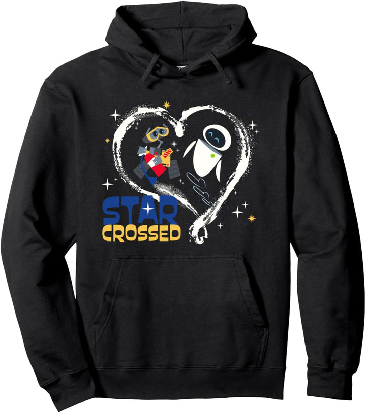Disney and Pixar’s Wall-E and EVE Star Crossed Heart Pullover Hoodie