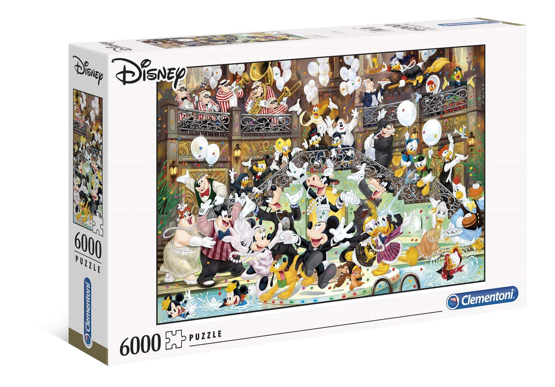 Clementoni 36525 Disney Gala – Puzzle 6000 Teile, Geschicklichkeitsspiel für die ganze Familie, farb