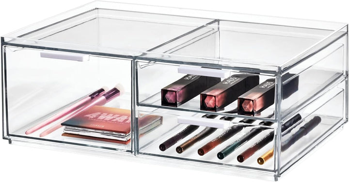 iDesign Make-up Organizer, Schmink Aufbewahrung mit 3 Schubladen aus der Signature Series by Sarah T