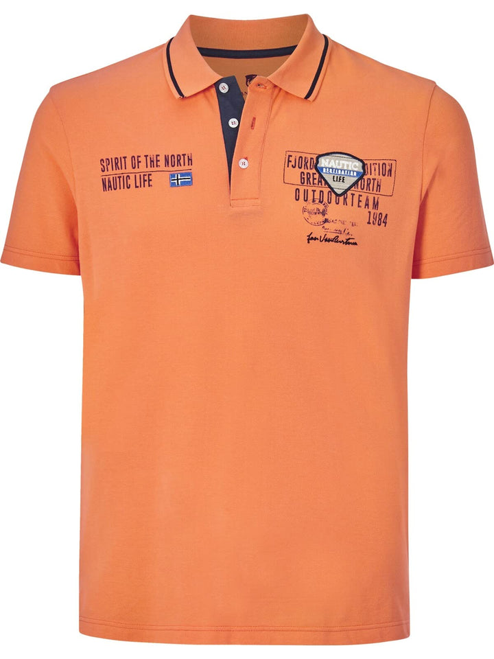 Jan Vanderstorm Herren Poloshirt Hallfred L Grosse Grössen Blau, L Grosse Grössen Blau