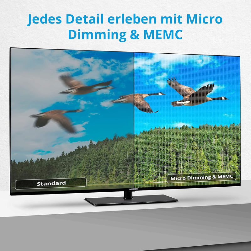 MEDION X15026 (MD 31946) 125,7 cm (50 Zoll) UHD Fernseher (Smart-TV, 4K Ultra HD, Dolby Vision HDR,