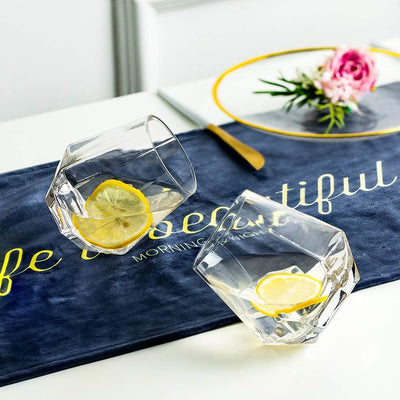 Diamond Whisky Glasses 6er-Set Gekipptes Scotchglas 300 Ml Whiskyglas Moderner Look Für Männer Fraue