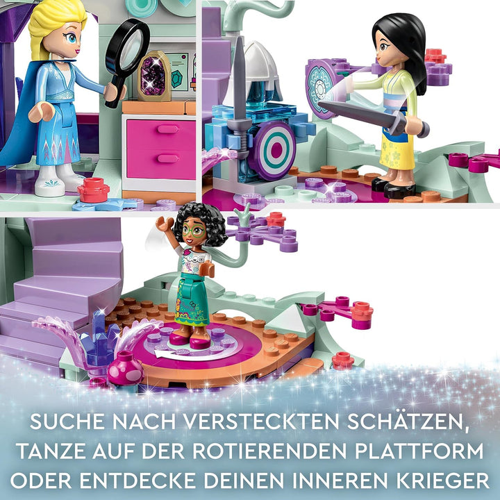 LEGO 43215 Disney Das verzauberte Baumhaus Set mit 13 Mini-Puppen, darunter Prinzessin Jasmine, ELSA