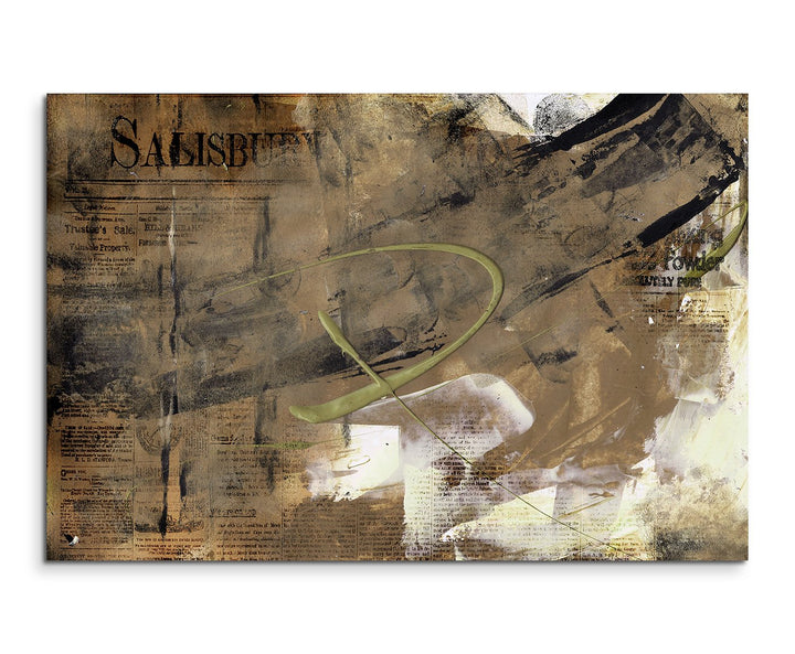 Paul Sinus Art 80x60cm Fotoleinwand Leinwanddruck Kunstdruck Wandbild braun schwarz beige Struktur