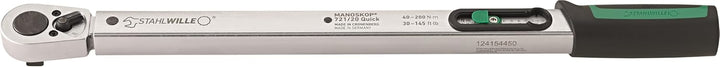 STAHLWILLE 721/20 QUICK l auslösender Drehmomentschlüssel l 40-200 N·m l 1/2“ Knarre l kein Rücksetz