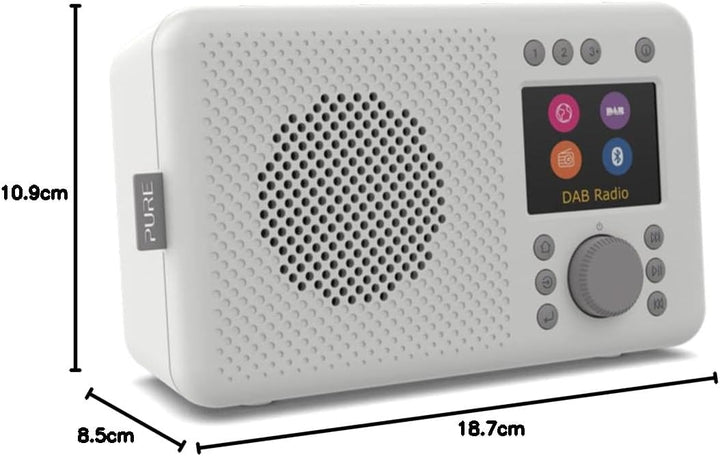 Pure Elan Connect tragbares DAB+ Radio mit Bluetooth 5.0 (DAB/DAB+ & UKW Radio, TFT Farbdisplay, 20