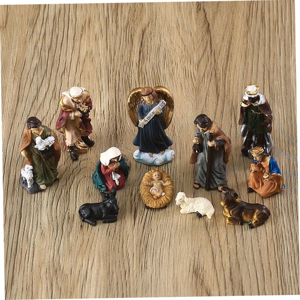 Krippen Miniaturfiguren Weihnachten Inspirierende Mini Harzornamente 12 Weihnachtsornamente
