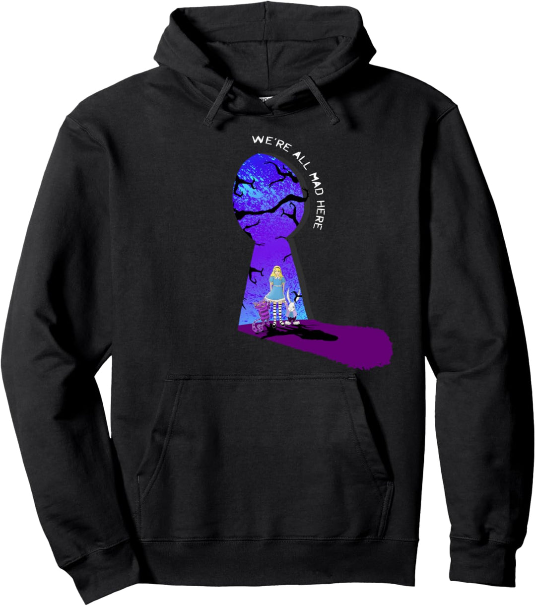 We're All Mad Here - Alice Keyhole Pullover Hoodie