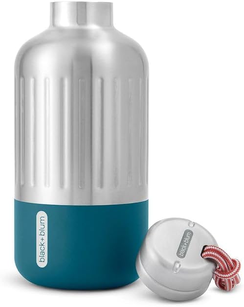 black+blum Explorer Isolierflasche, klein, ozean, 650 ml 650 ML Ozean, 650 ML Ozean