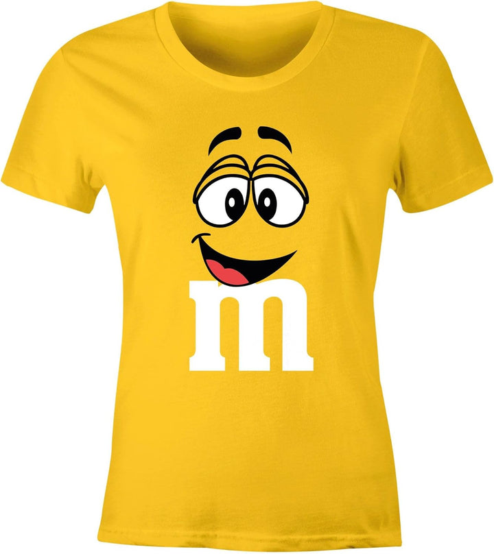 MoonWorks® Damen T-Shirt Fasching Karneval M Aufdruck Gruppen- Kostüm Verkleidung Last Minute Faschi