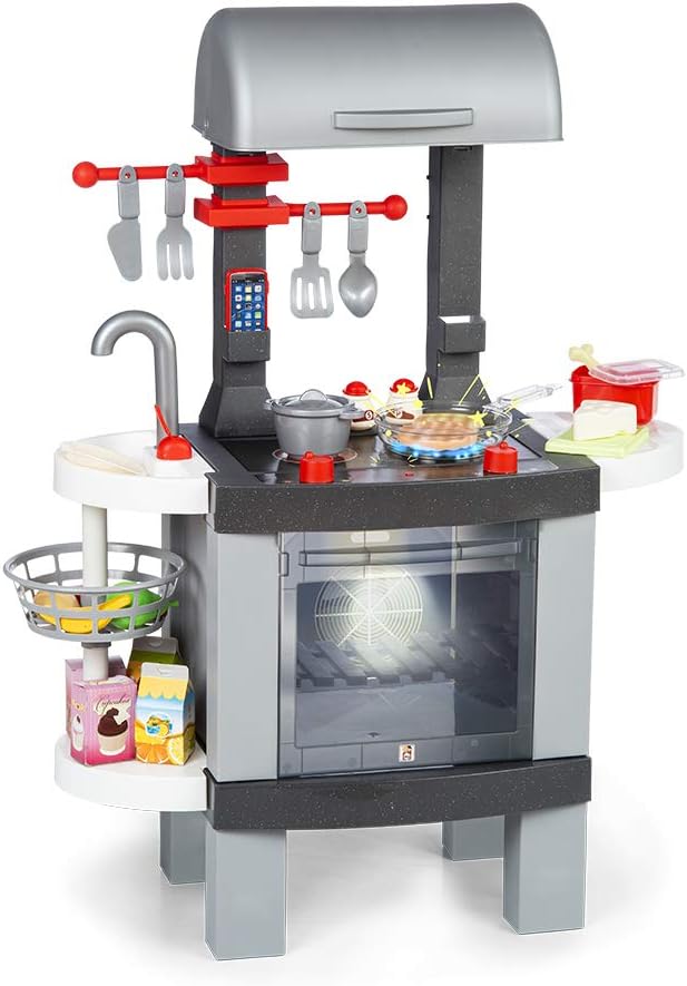 CHICOS - 2in1 BBQ Kochen | Kindergrill mit echtem Kücheneffekt: Die Lebensmittel ändern ihre Farbe b