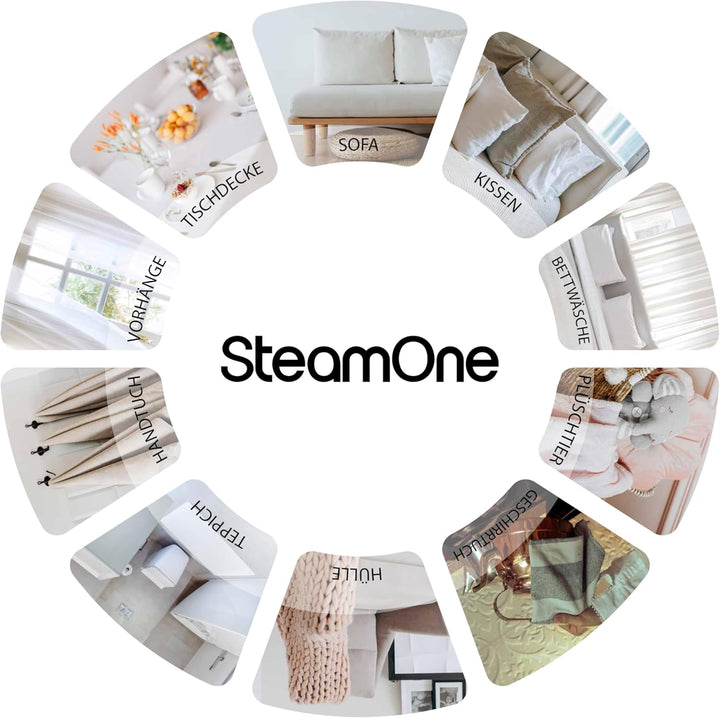 SteamOne - Tragbarer Dampfglätter, 1400 W, 24 g/min – Steamer, Autonomie 11 Minuten (260 ml) – berei